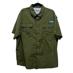 Tuna, men’s olive green shirt, size XL. Used, great condition.